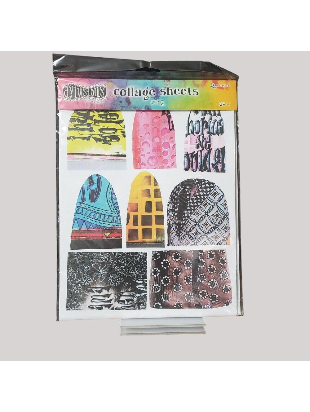 Dyan Reaveley S Dylusions Collage Sheets 8.5 X11 24/Pkg-Set 2